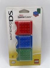 Nintendo DS - Lego - Brick Game Cases - Set of 3 - Stack Build & Store - New!