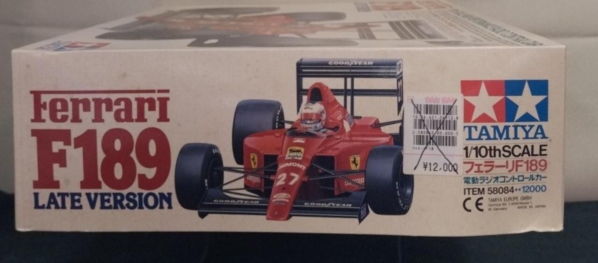 TAMIYA Ferrari F189 Late Version 1/10 Scale RC, Inner box