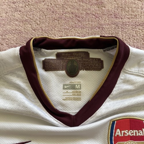 ARSENAL AWAY FOOTBALL SHIRT 2007 2008 SOCCER JERSEY VINTAGE NIKE SZ YOUTH KIDS M - Picture 4 of 9