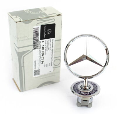 Genuine Chrome Stern Star Motorhaube Emblem V140 W140 S-Klasse 