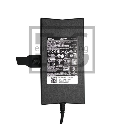 GENUINE DELL LA130PM121 0VJCH5 19.5V 6.7A 130W LAPTOP AC ADAPTER + POWER CHORD