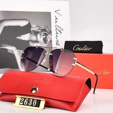 Stylish Gradient Rimless Sunglasses Unisex UV400 Protection