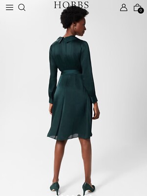 hobbs satin dress Pearl Textured Satin Dress