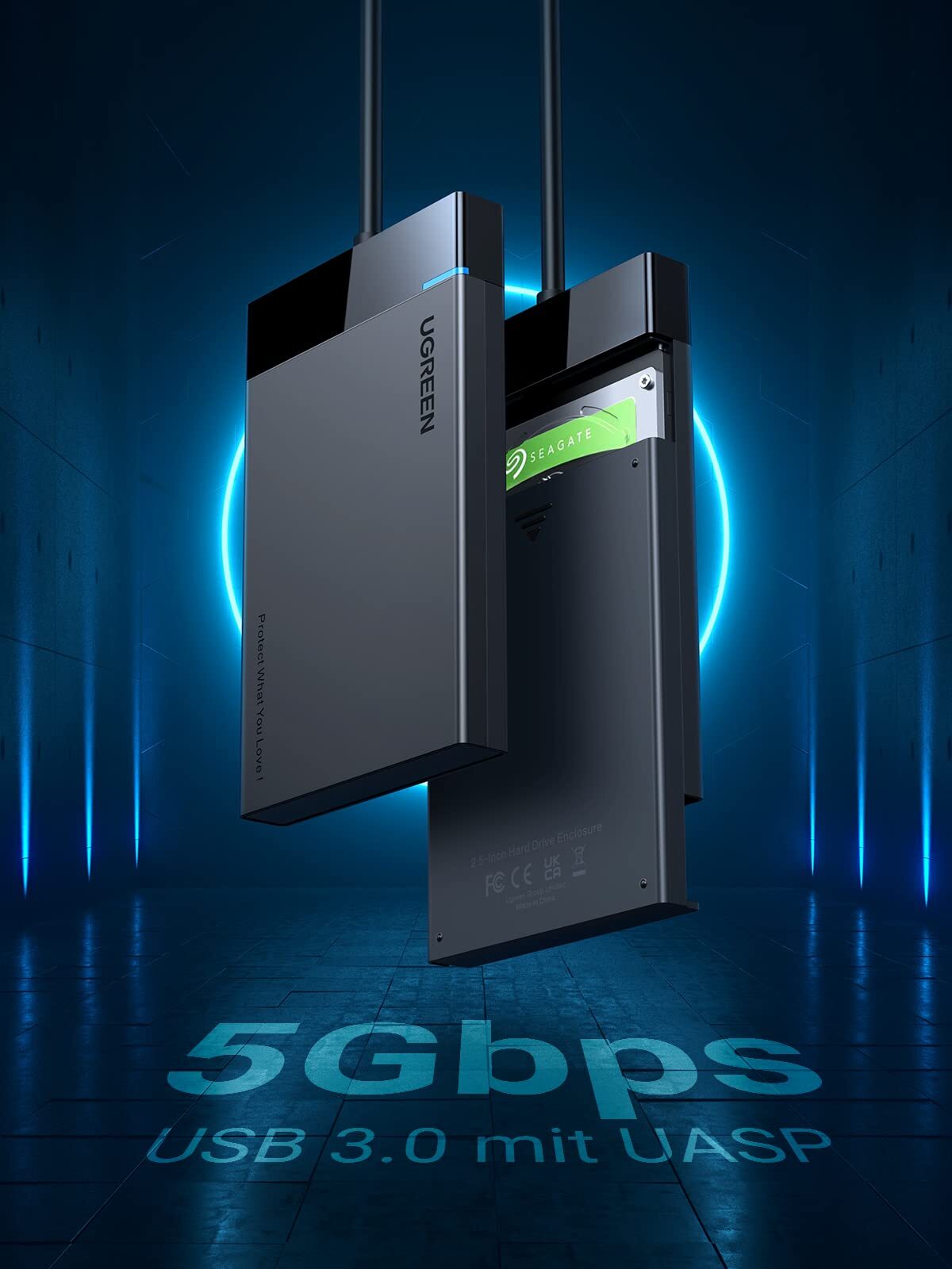 Thumbnail - Ugreen Festplattengehäuse 25 Zoll Usb 3.0 Externes Gehäuse Uasp