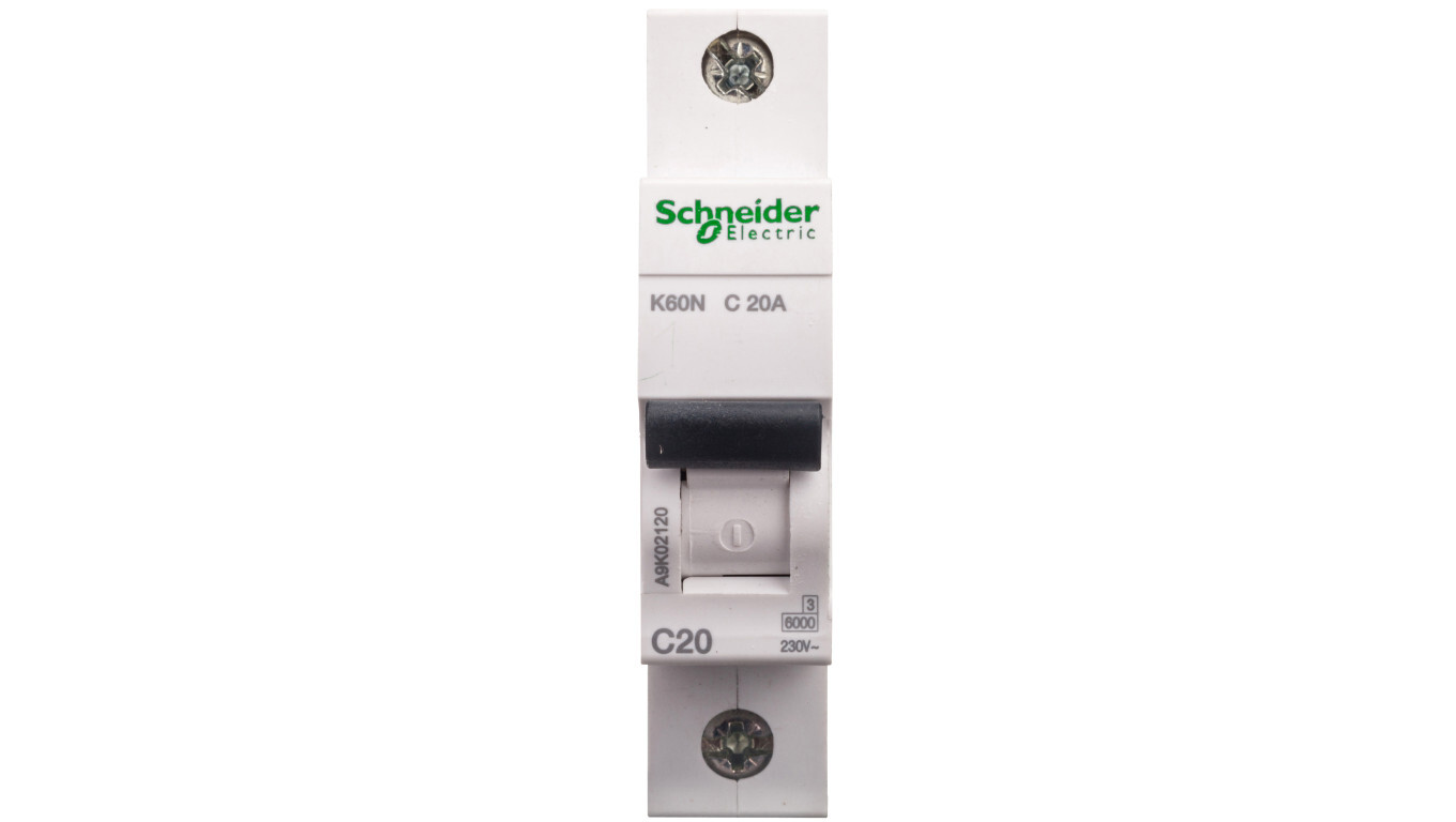 Miniature circuit breaker 1P C 20A 6kA AC K60N A9K02120 /T2UK