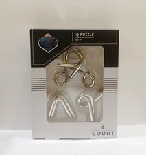 IQ Puzzle Dashing 3 Count NEW Metal 