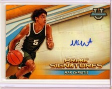 2021-22 Bowman Chrome University MAX CHRISTIE ORANGE Refractor AUTO RC 6/25