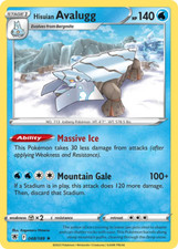 Hisuian Avalugg 048/189 Rare Astral Radiance Pokemon Card - NM