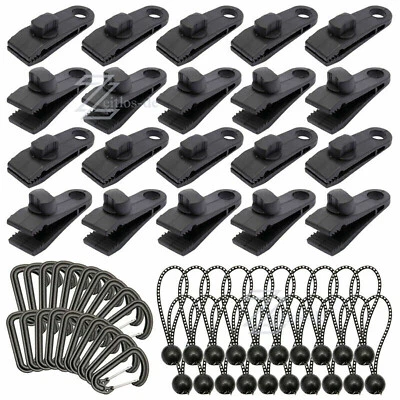 MARKENLOS 36/72x Planenhalter Planen Befestigung Klemme Clips Spanner Für-Zelt Abdeckplane
