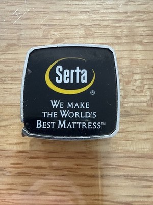 Vintage Serta Mattress Barlow 96  / 8 Foot All Metal Pocket Tape Measure (s4)