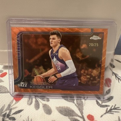 WALKER KESSLER 2025-26 TOPPS CHROME ORANGE GEOMETRIC JAZZ 20/25 #205