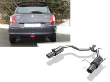 Fox Edelstahl Duplex Sportauspuff Suzuki Swift 4 1.2l 4x4 ab 2010 je 90mm rund
