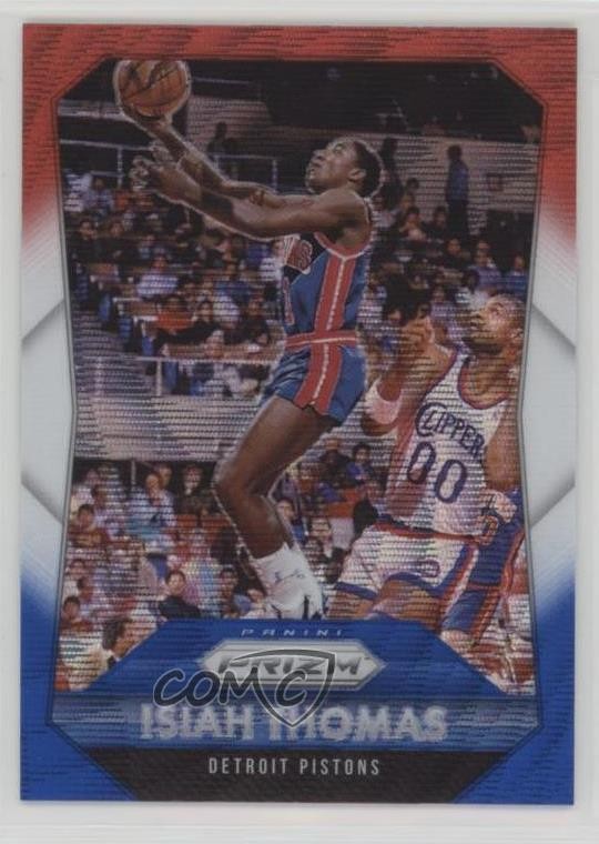 2015-16 Panini Prizm Red White & Blue Prizm Isiah Thomas #257 HOF 0c2