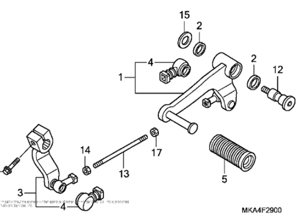 CNC Foot Left Gear Shift Lever Shifter Peg For HONDA NC700X NC700S NC750X NC750S - Image 2 of 4