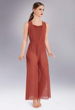 Dance Costume Medium Adult Orange Balera SM12126 Contemporary  Jumpsuit