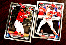 2024 Bowman Chrome #42 Elly De La Cruz RC Adolpho Sanchez Prospect #BCP-252 Reds
