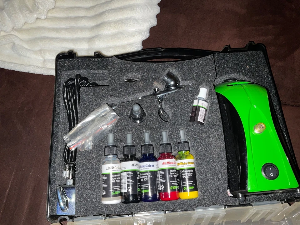 G-Mate Profi Airbrush Set Kompressor und Pistole