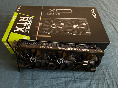 EVGA GeForce RTX 3070 XC3 ULTRA GAMING, 8GB GDDR6, iCX3 Cooling, LHR