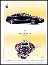 2003 Maserati Coupe 2004 Vintage Advertisement Print Art Car Ad J273