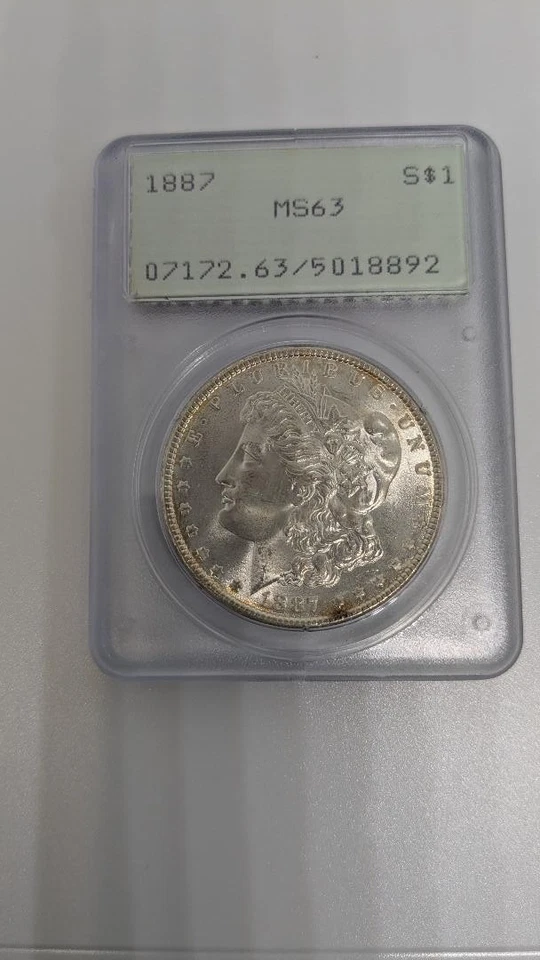 Lot of 3 PCGS MS 63 Morgan Silver Dollars OGH Uncirculated Rattlers - Image 3 of 4