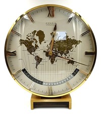 Rare 1960s Kienzle World Time Zone Desk Clock by Heinrich Möller - Stunning item