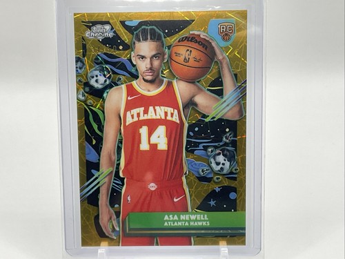 Asa Newell RC 2025-26 Topps Cosmic Chrome /50 Gold Interstellar Hawks