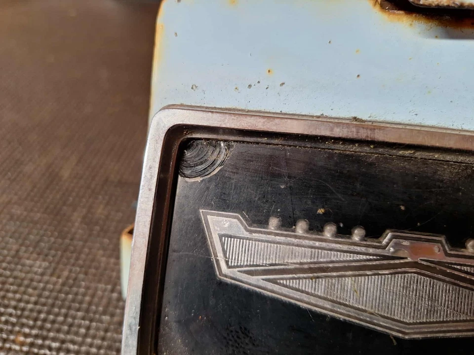 1964 Ford Custom 500 Fuel Door Lid Flip Cover SHIPS WORLDWIDE - Image 2 of 4