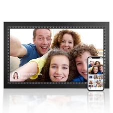 15.6-Inch Digital Smart Picture Frame with WiFi, HD IPS Screen, 64GB Storage US