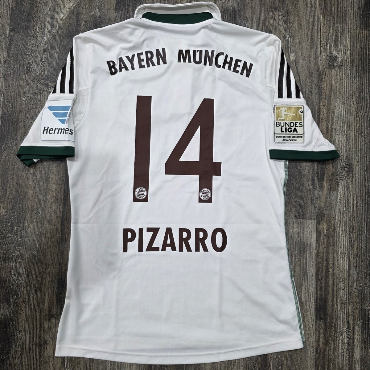 2014 Adidas Bayern Munich Away Soccer Jersey Claudio Pizarro Men S