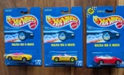 Vintage 1990 - 1991 Hot Wheels Blue Card #116 & #172 MAZDA MX-5 MIATA Lot Of 3