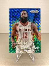 2014-15 Panini Prizm #25 James Harden Prizms Blue and Green Mosaic