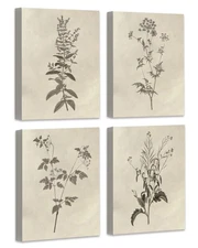 Drsoum Botanical Plant Wall Art Vintage Flower Prints Boho Floral Artwork Dec...