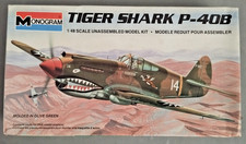 Monogram Tiger Shark P-40B- kit vintage 1970s- scala 1/48 NOS