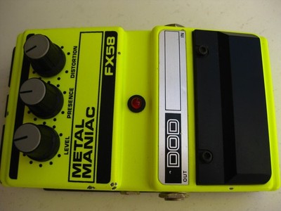 Vintage DOD FX58 Metal Maniac Distortion Guitar Effect Pedal USA