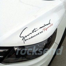 1 Pc Sports Mind Blackred Car Headlight Taillight Eyebrow Decal Sticker Vinyl 1 Pc Sports Mind Blackred Car Headlight Taillight Eyebrow Decal Sticker Vinyl