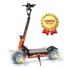 Dual Motors Electric Scooter for Adults 5600W 50MPH 60V 27Ah 43 Miles