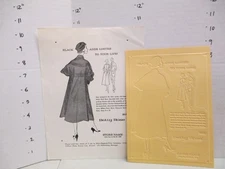 BETTY ROSE 1957 news advertising mat women's clothing Eames coat suit PANTHER