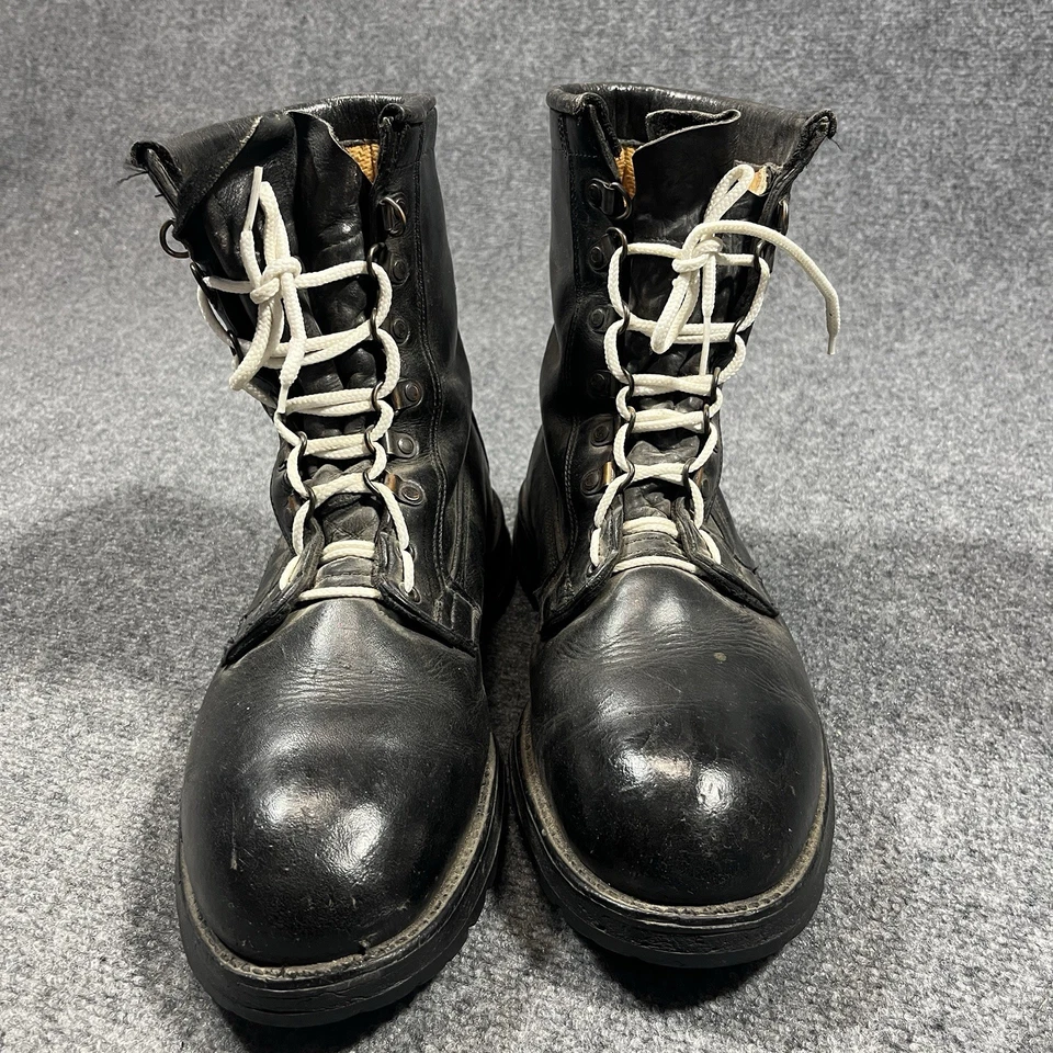 Botas de combate masculinas de couro vintage Rocky Boots tamanho 11.5 militar gótico EUA Vibram - Imagem 2 de 4