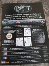 SNG BARRATT INDEPENDANT JAGUAR SPARES SPECIALIST ADVERT A4 FILE 51