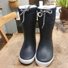 AIGLE Winter Gummistiefel Giboulee 28  Marine Blanc