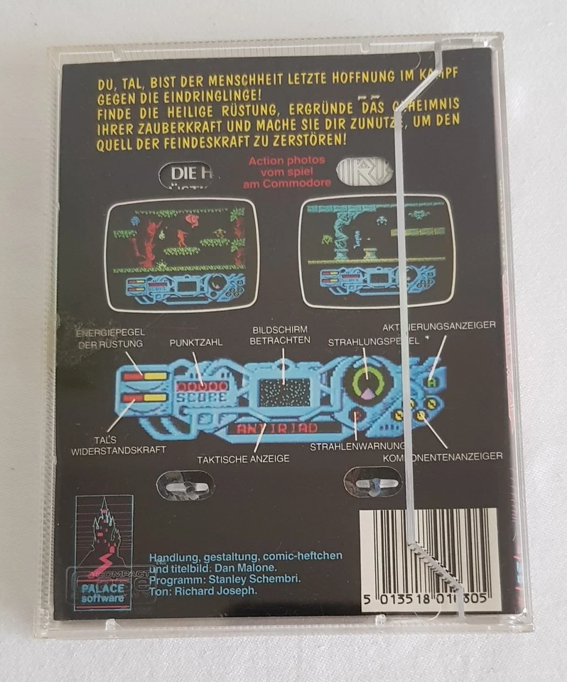 (16) Palace Commodore 64/128 Spiel **Die heilige Rüstung des Antiriad* 1987 - Bild 3 von 4