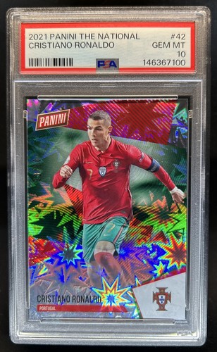 2021 Panini The National Convention Cristiano Ronaldo #/50 PSA 10 GEM MINT