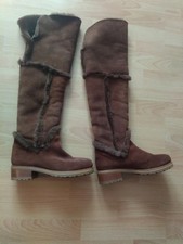 Overknee Stiefel, braun Gr. 38 Schuhe Damen gefüttert