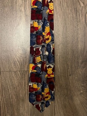 Vintage Winnie Puuh Seide Krawattenhalter/Disney Krawatte