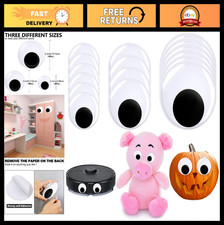 16 Giant Googly Eyes - 2" 3" 4" Large Self-Adhesive Wiggle Eyes for Crafts  DIY