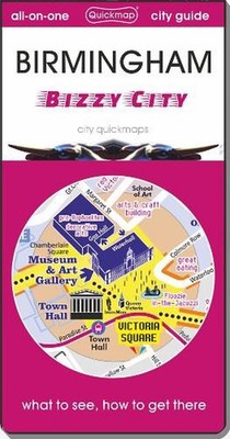 Birmingham Bizzy City: map guide of What to see & How to get there Folded Book