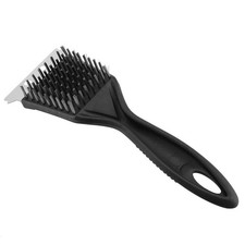 BBQ Grill Brush and Scraper for Barbecue,Plastic Handle with Stainless Steel ...