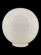 Vintage Mid-Century Milk Glass Globe Lamp Light Shade 7"