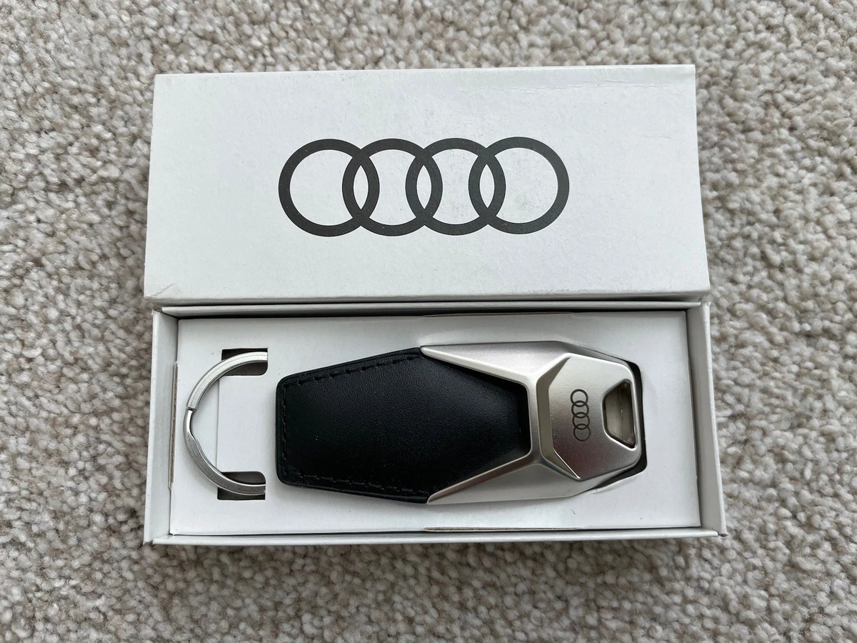 New~ Audi Leather Keyring  3181900600 Pendant Cowhide