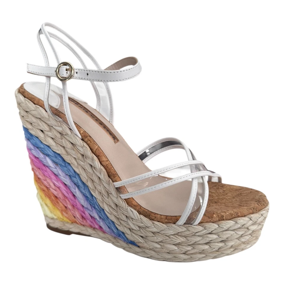 Sandalias de cuña multicolor Sophia Webster Ines para mujer US 8,5/39,5 $450 Foto 2 de 4